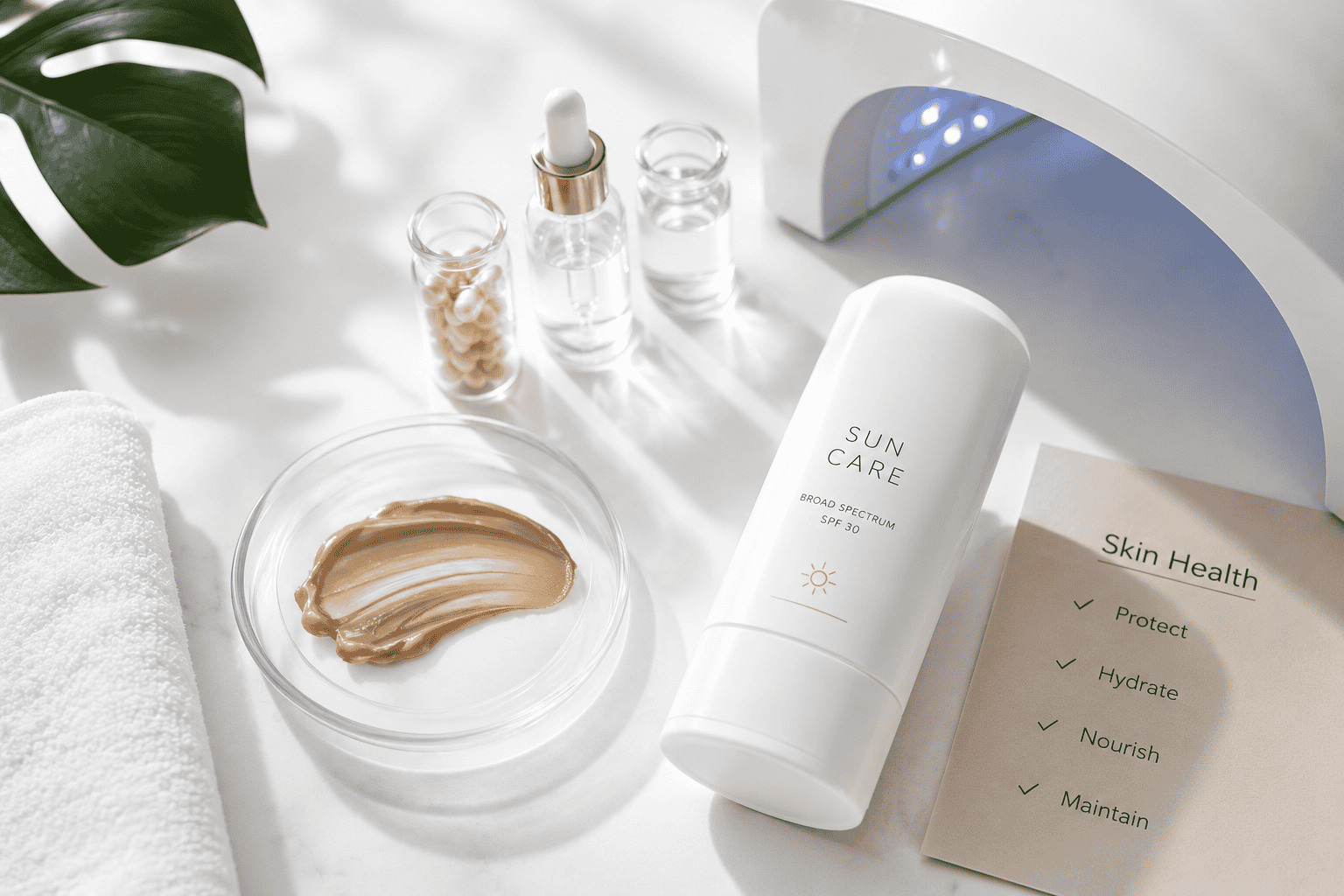 Clinical tanning and skincare products