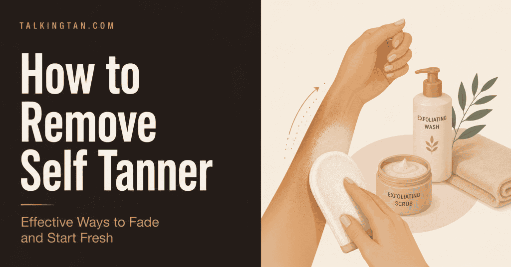 how to remove self tanner