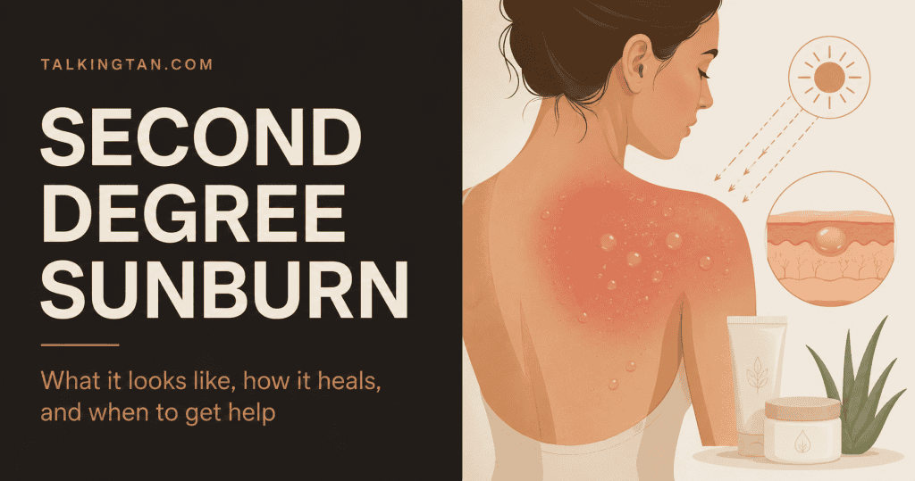 second degree sunburn