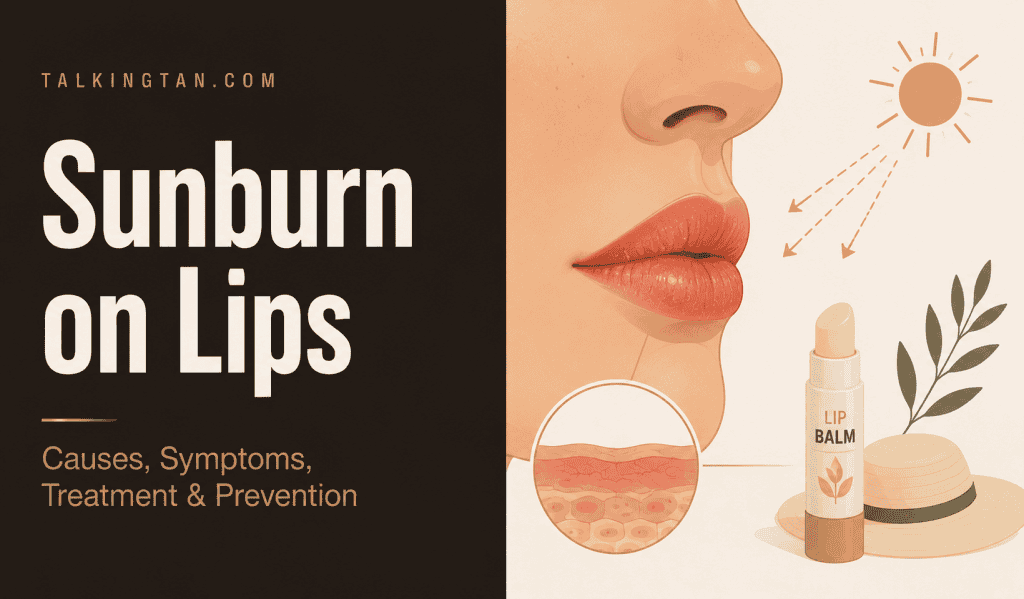 sunburn on lips
